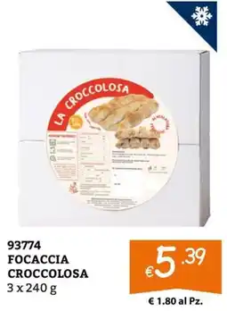 Zona Focaccia croccolosa offerta
