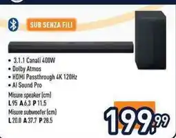 Unieuro Sub senza fili offerta