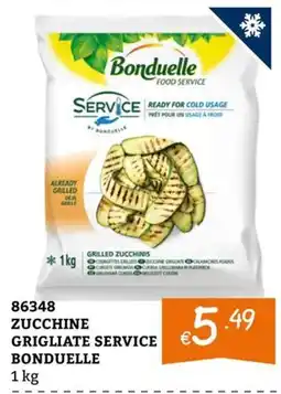 Zona Zucchine grigliate service Bonduelle offerta