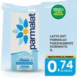 Despar Latte UHT Parmalat Parzialmente Scremato offerta