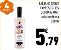Conad City Balsamo spray express gliss Schwarzkopf offerta
