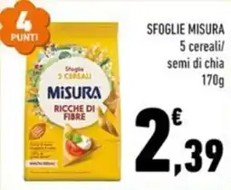 Conad City Sfoglie 5 cereali Misura offerta