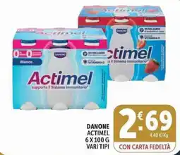 Deco Supermercati Actimel Danone offerta