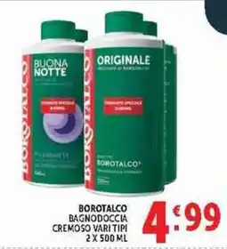 Deco Supermercati Borotalco bagnodoccia cremoso vari tipi offerta