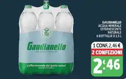 Deco Supermercati Gaudianello acqua minerale effervescente naturale offerta
