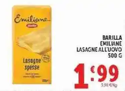 Deco Supermercati Barilla Emiliane Lasagne all'uovo offerta