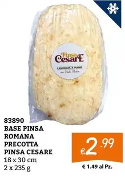 Zona Base pinsa romana precotta pinsa cesare offerta