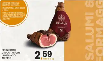 Prosciutto crudo Renzini L'Umbriaco