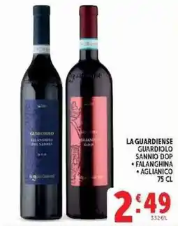 Deco Supermercati La Guardiense Guardiolo Sannio DOP offerta