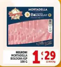 Deco Supermercati Negroni mortadella bologna igp offerta