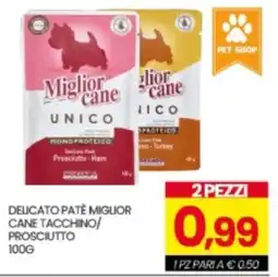 Eurospar Delicato patè Miglior cane tacchino/prosciutto offerta