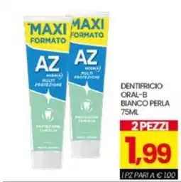 Eurospar Dentifricio Oral-B Bianco Perla offerta