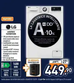 Unieuro Lavatrice LG offerta