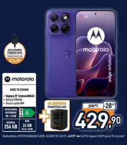 Unieuro Motorola Edge 70 Fusion offerta