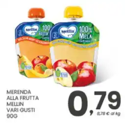 Despar Merenda alla frutta Mellin vari gusti offerta
