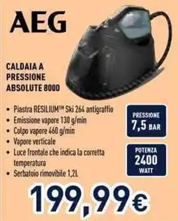 Unieuro AEG caldaia a pressione absolute 8000 offerta