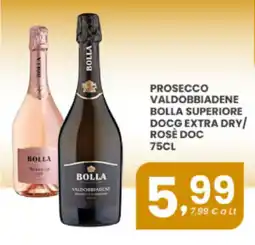 Despar Prosecco Valdobbiadene Bolla Superiore DOCG Extra Dry / Rosè DOC offerta