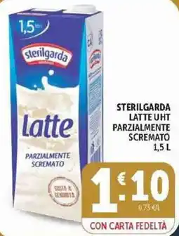 Deco Supermercati Sterilgarda latte parzialmente scremato offerta