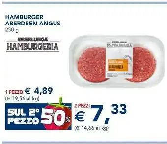 Esselunga Esselunga hamburger aberdeen angus 250 g offerta