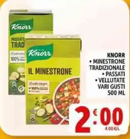 Deco Supermercati Knorr Il Minestrone offerta