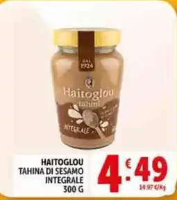 Deco Supermercati Haitoglou tahina integrale offerta