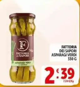 Deco Supermercati Fattoria dei Sapori asparagi verdi offerta