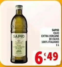 Deco Supermercati Sapio olio extra vergine di oliva offerta