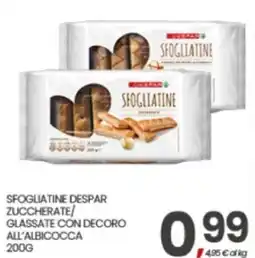 Eurospar Sfogliatine Despar zuccherate offerta