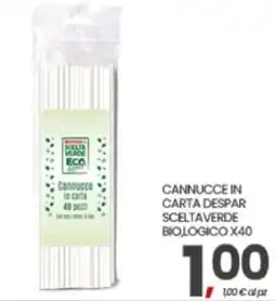 Eurospar Cannucce in carta Scelta Verde offerta