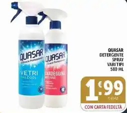 Deco Supermercati Quasar detergente spray vari tipi offerta