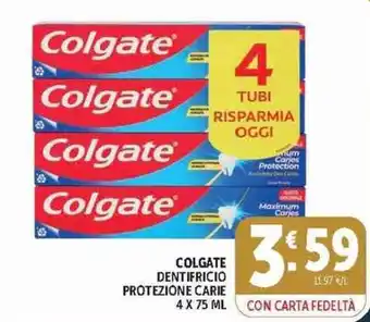 Colgate dentifricio protezione carie