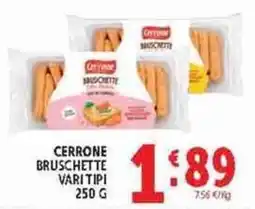 Deco Supermercati Cerrone bruschette varitipi offerta