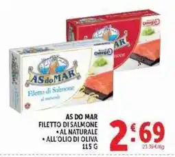 Deco Supermercati As do Mar filetto di salmone offerta