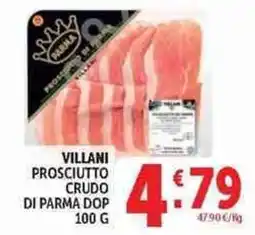 Deco Supermercati Villani prosciutto crudo di parma dop offerta