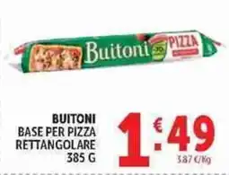 Deco Supermercati Buitoni base per pizza rettangolare offerta
