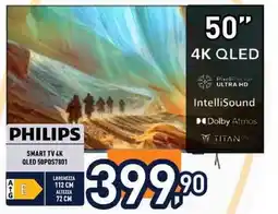 Unieuro Philips Smart TV 4K QLED 50PQS7801 offerta