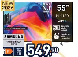 Unieuro Samsung Smart TV MiniLED 55M70H offerta