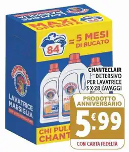 Deco Supermercati Chanteclair detersivo per lavatrice offerta