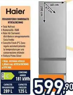 Unieuro Haier frigorifero combinato offerta