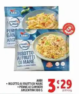 Deco Supermercati Arbi risotto ai frutti di mare offerta