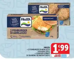 Deco Supermercati Frosta 2 fishburger di merluzzo offerta
