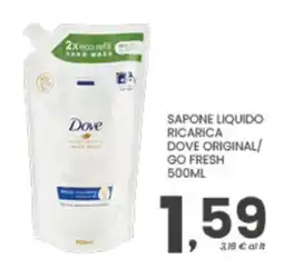 Despar Sapone liquido ricarica Dove Original/Go Fresh offerta
