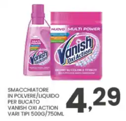 Despar Smacchiatore in polvere/liquido per bucato Vanish Oxi Action offerta