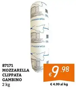 Zona Mozzarella clippata gambino offerta