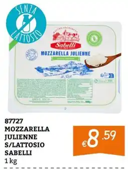 Zona Mozzarella julienne senza lattosio Sabelli offerta