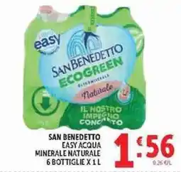 Deco Supermercati San Benedetto Easy acqua minerale naturale offerta