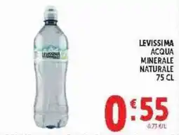 Deco Supermercati Levissima acqua minerale naturale offerta