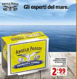 Deco Supermercati Angelo Parodi trancio di tonno in olio d'oliva offerta