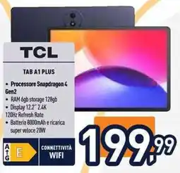 Unieuro TCL TAB A1 PLUS offerta