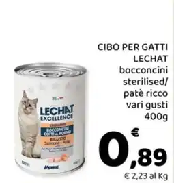 Conad City Lechat Excellence bocconcini sterilised/ patè ricco offerta